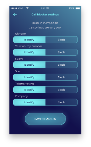 Settings screen preview